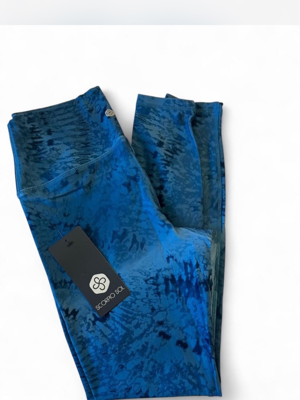 Scorpio Sol Teal Tie-Dye Active Leggings